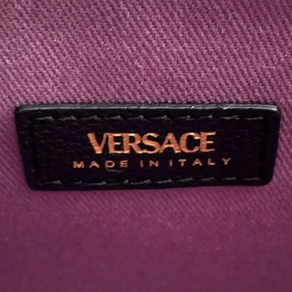 ヴェルサーチェ ハンドバッグ メデュ―サ VERSACE  2wayショルダー 黒
