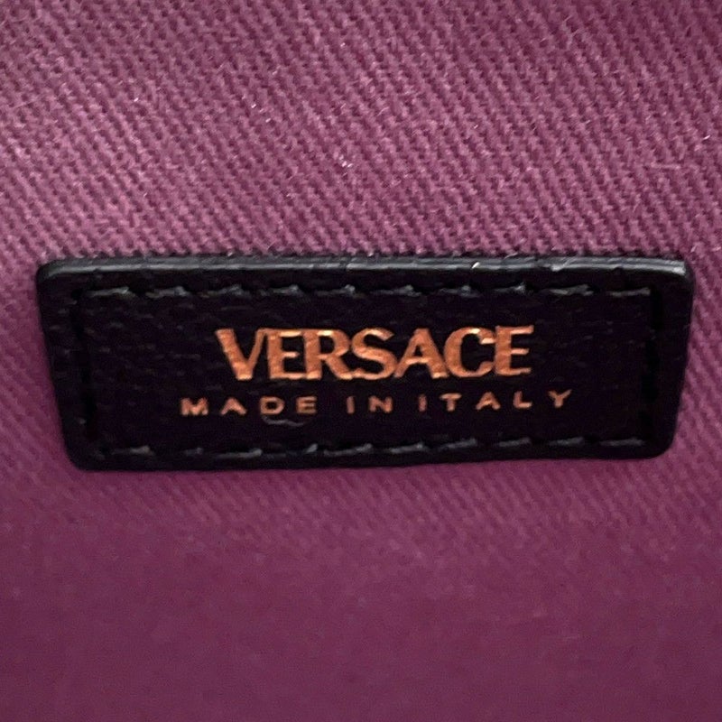 ヴェルサーチェ ハンドバッグ メデュ―サ VERSACE  2wayショルダー 黒