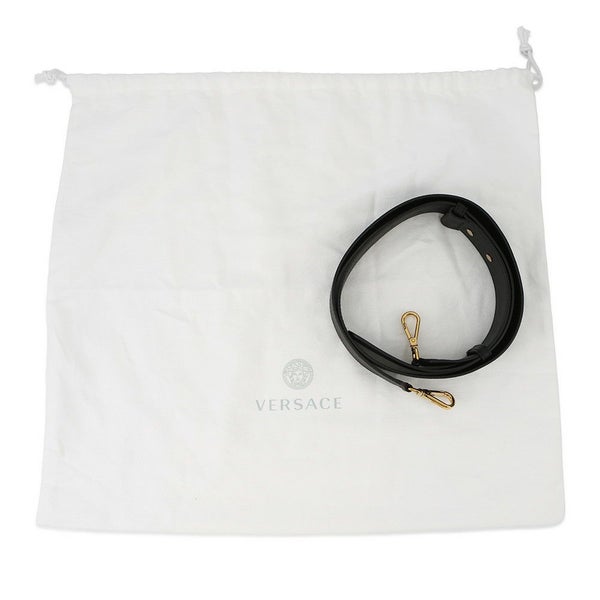ヴェルサーチェ ハンドバッグ メデュ―サ VERSACE  2wayショルダー 黒