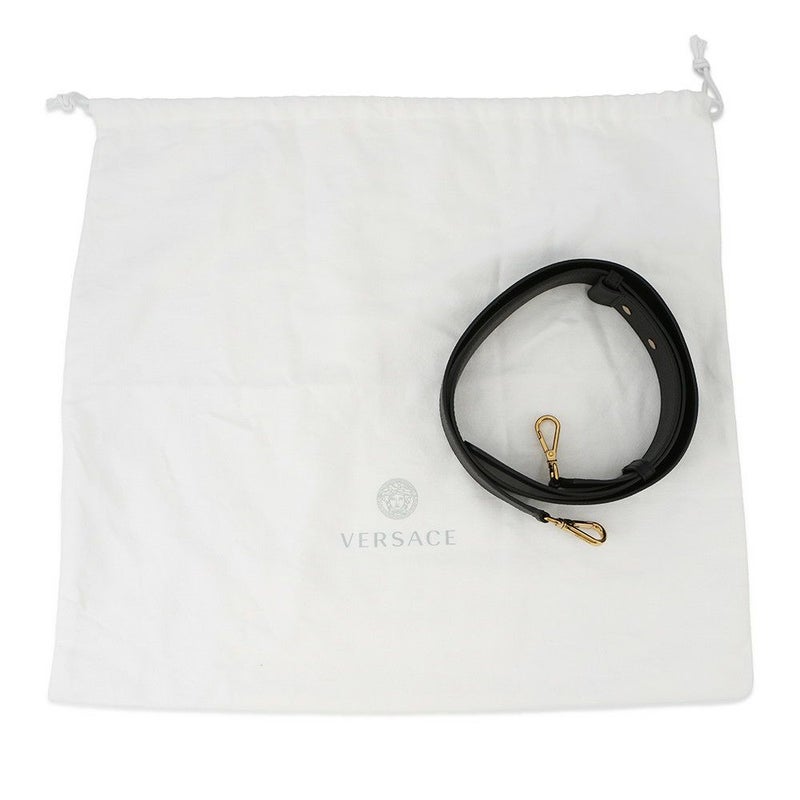 ヴェルサーチェ ハンドバッグ メデュ―サ VERSACE  2wayショルダー 黒