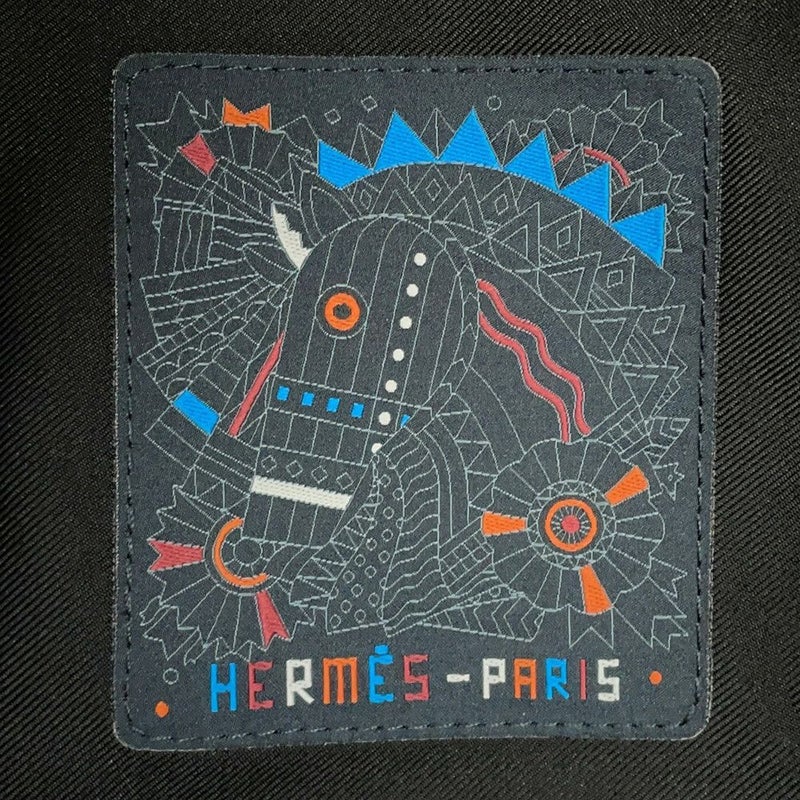 エルメス ハット フレッド クルー・カルーゼル ウール サイズ57 HERMES 帽子 黒