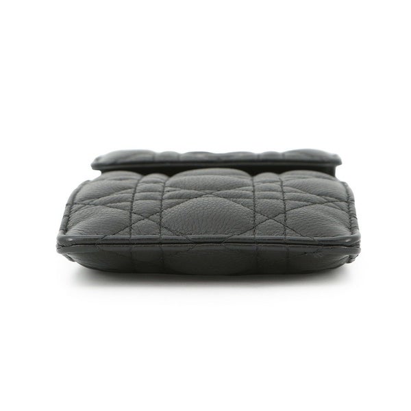 クリスチャン・ディオール スマホケース カナージュ Caro カロ フォンホルダー カーフレザー S5105UWHC_M900 黒