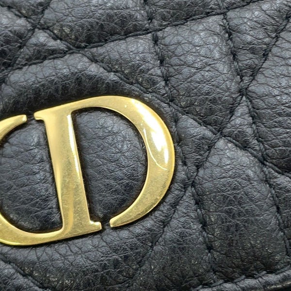 クリスチャン・ディオール スマホケース カナージュ Caro カロ フォンホルダー カーフレザー S5105UWHC_M900 黒