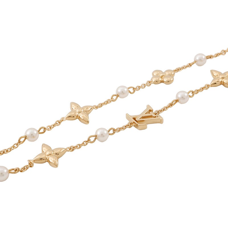 ルイヴィトン ネックレス メタル フェイクパール ルイザ M01610 LOUIS VUITTON アクセサリー