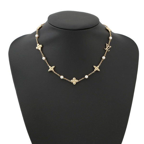 ルイヴィトン ネックレス メタル フェイクパール ルイザ M01610 LOUIS VUITTON アクセサリー