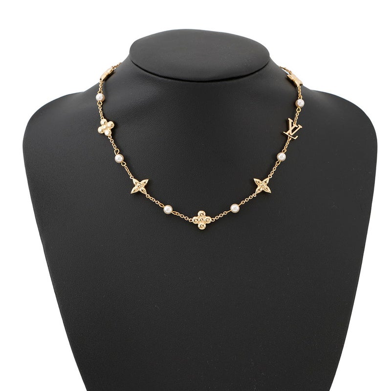 ルイヴィトン ネックレス メタル フェイクパール ルイザ M01610 LOUIS VUITTON アクセサリー