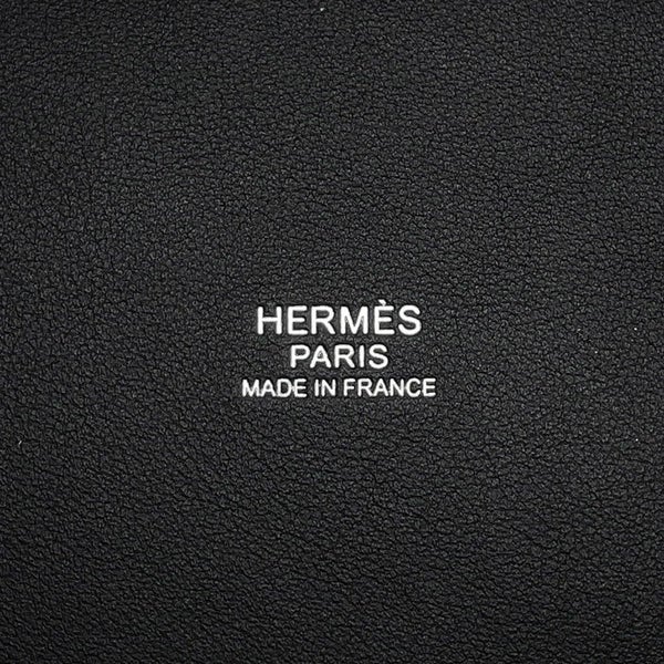 エルメス ハンドバッグ ピコタンロックPM カーゴ ブラック/シルバー金具 トワルゴエラン/スイフト K刻印 黒