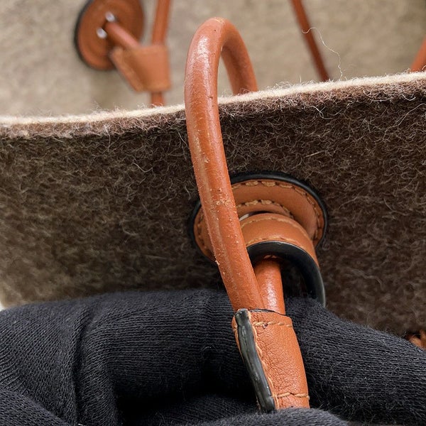 ロエベ トートバッグ アナグラム バスケットバッグ フェルト A223098X05 LOEWE 2way