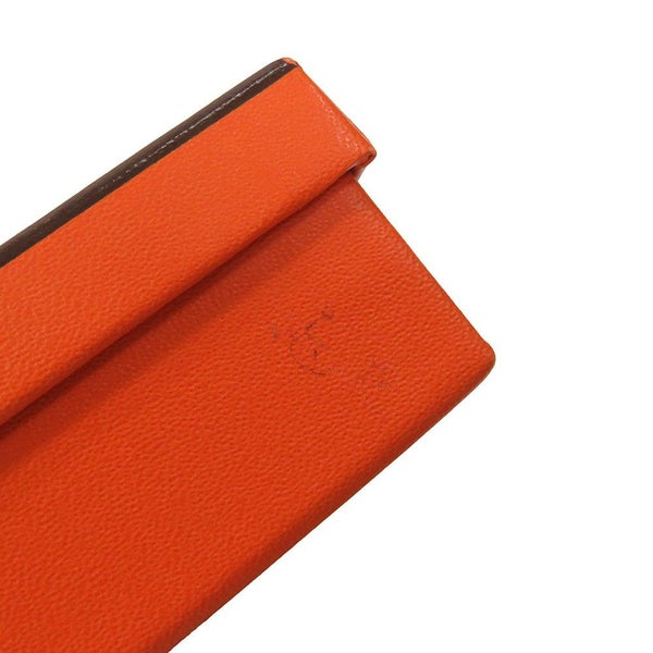 エルメス 三つ折り財布 ベアンコンビネ ヴェルソ セレステ/ヴェールジェイド/シルバー金具 エプソン B刻印