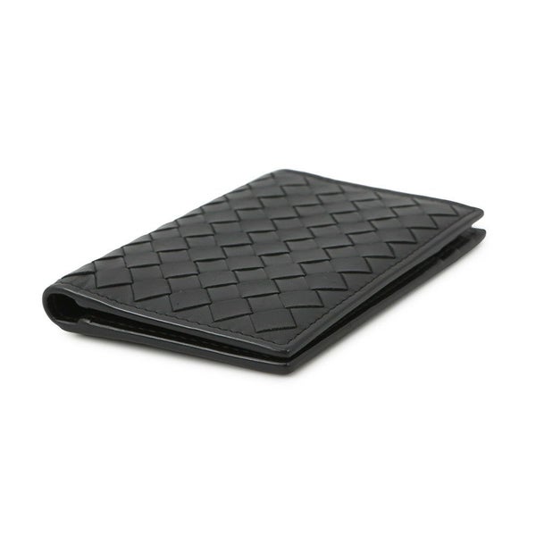 ボッテガヴェネタ カードケース イントレチャート カーフレザー 464902 BOTTEGA VENETA パスケース 黒