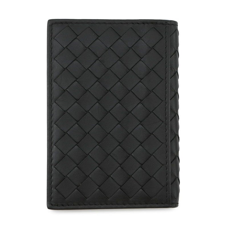 ボッテガヴェネタ カードケース イントレチャート カーフレザー 464902 BOTTEGA VENETA パスケース 黒