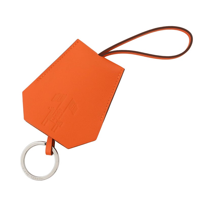 エルメス チャーム クロシェット オレンジ/シルバー金具 スイフト HERMES イヤーズギフト2024