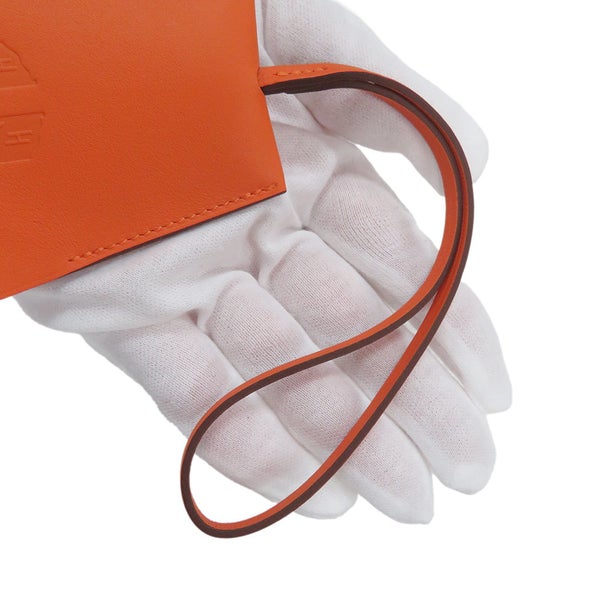 エルメス チャーム クロシェット オレンジ/シルバー金具 スイフト HERMES イヤーズギフト2024
