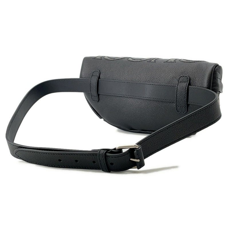 グッチ ボディバッグ インレイ ロゴ ベルトバッグ レザー 768111 GUCCI ウエストポーチ 黒