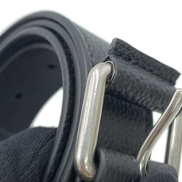 グッチ ボディバッグ インレイ ロゴ ベルトバッグ レザー 768111 GUCCI ウエストポーチ 黒