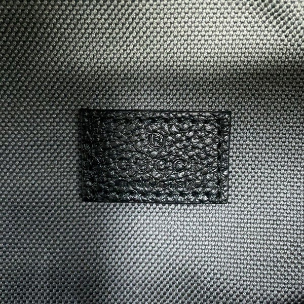 グッチ ボディバッグ インレイ ロゴ ベルトバッグ レザー 768111 GUCCI ウエストポーチ 黒