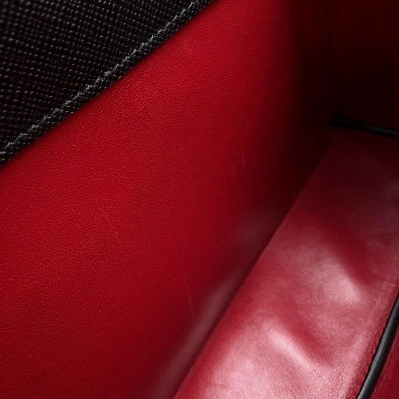 プラダ トートバッグ ドゥーブレ スモールバッグ レザー 1BG887 PRADA 2wayショルダーバッグ 黒