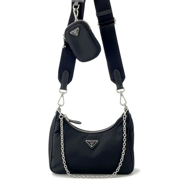 プラダ ショルダーバッグ Re-Edition 2005 Re-Nylon ナイロン 1BH204 PRADA 黒