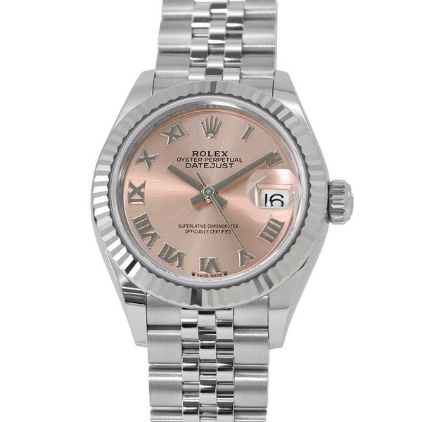 ロレックス レディ デイトジャスト SS/K18WG 279174 ROLEX 腕時計 ピンク文字盤 ローマン