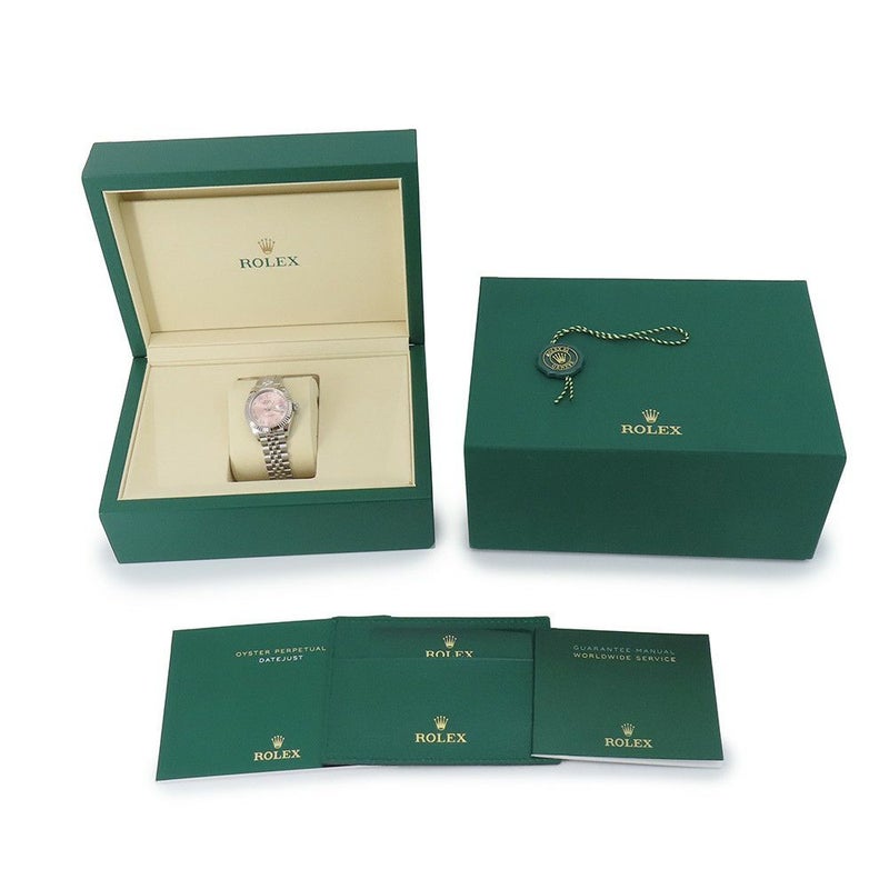 ロレックス レディ デイトジャスト SS/K18WG 279174 ROLEX 腕時計 ピンク文字盤 ローマン