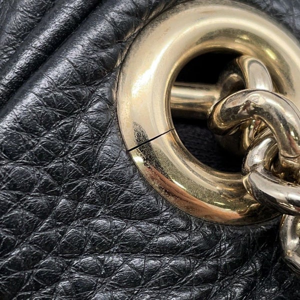 グッチ チェーンショルダーバッグ ソーホー インターロッキングG  レザー 308983 GUCCI バッグ 黒