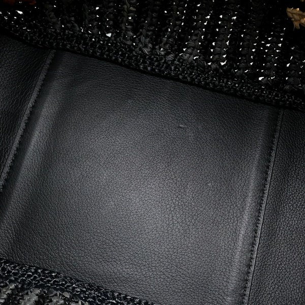 ロエベ ハンドバッグ ハンモック コンパクト ラフィア A538H13X07 LOEWE 2wayショルダーバッグ 黒