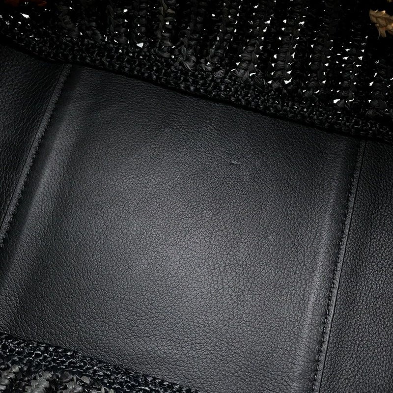 ロエベ ハンドバッグ ハンモック コンパクト ラフィア A538H13X07 LOEWE 2wayショルダーバッグ 黒