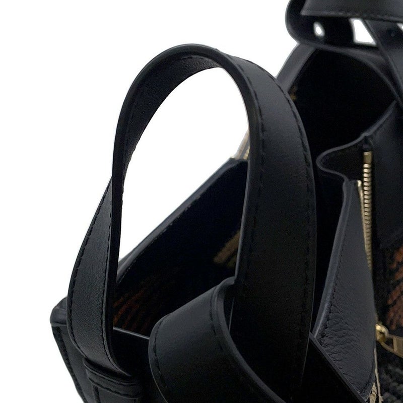 ロエベ ハンドバッグ ハンモック コンパクト ラフィア A538H13X07 LOEWE 2wayショルダーバッグ 黒