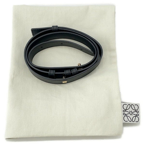 ロエベ ハンドバッグ ハンモック コンパクト ラフィア A538H13X07 LOEWE 2wayショルダーバッグ 黒