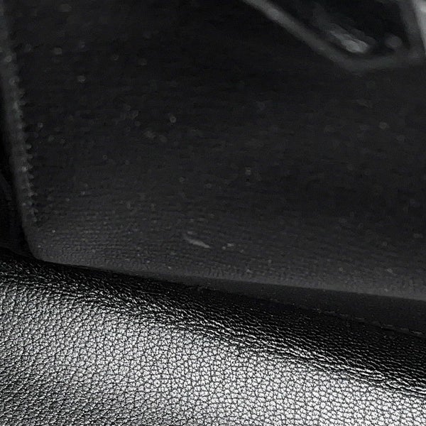 エルメス ハンドバッグ ケリー28 外縫い ブラック/ゴールド金具 ボックスカーフ □C刻印 2wayショルダー 黒