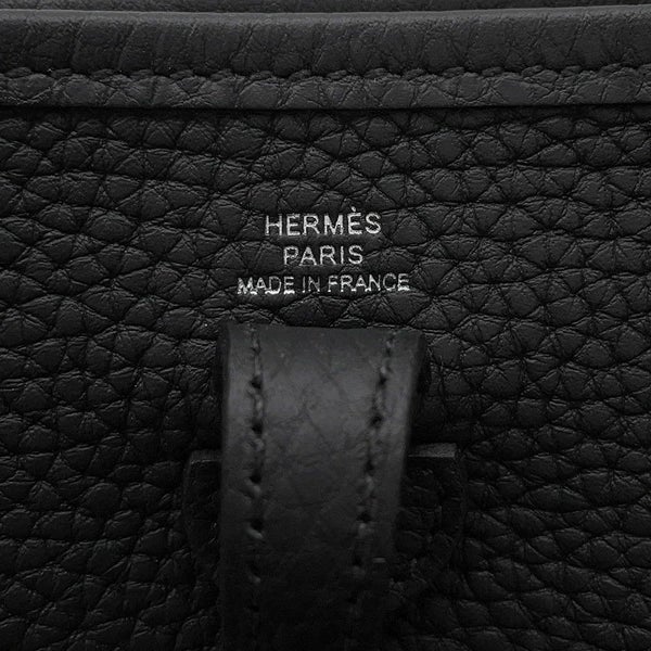 エルメス ショルダーバッグ エブリンTPM 85cm ブラック/シルバー金具 トリヨンクレマンス K刻印 黒
