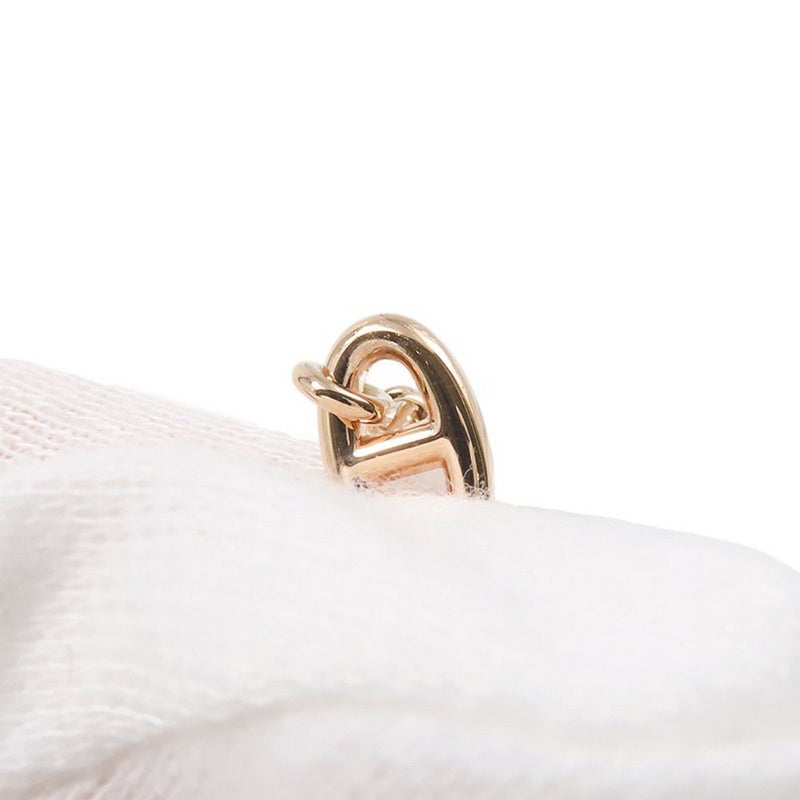 エルメス ピアス シェーヌダンクル ニューファランドールTPM ダイヤモンド 2P 計0.02ct K18PGピンクゴールド HERMES アシンメトリー