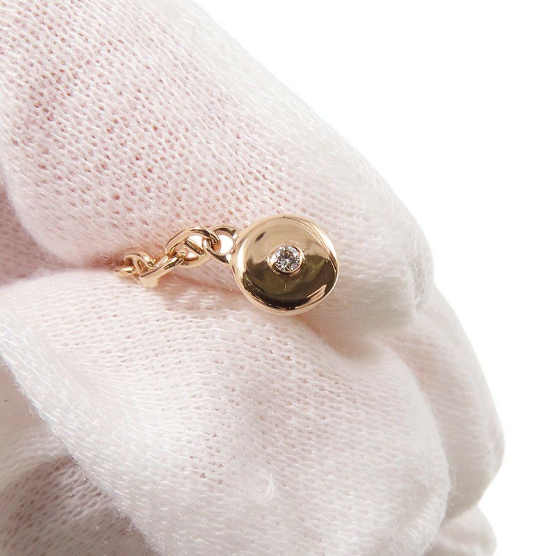 エルメス ピアス シェーヌダンクル ニューファランドールTPM ダイヤモンド 2P 計0.02ct K18PGピンクゴールド HERMES アシンメトリー