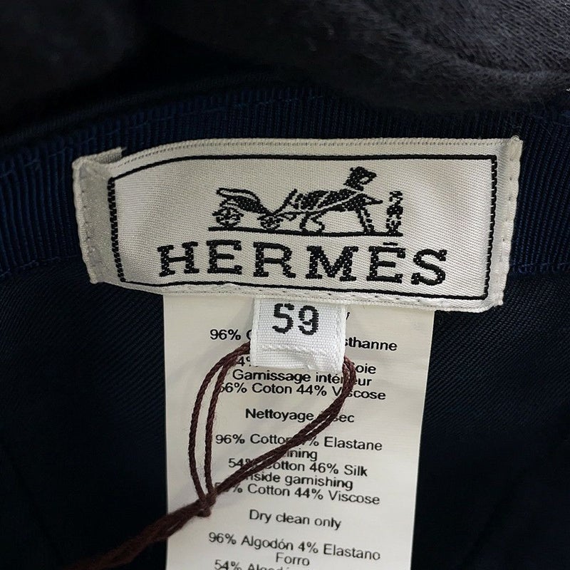 エルメス キャップ セレナ・ノーティック コットン サイズ59 HERMES 帽子
