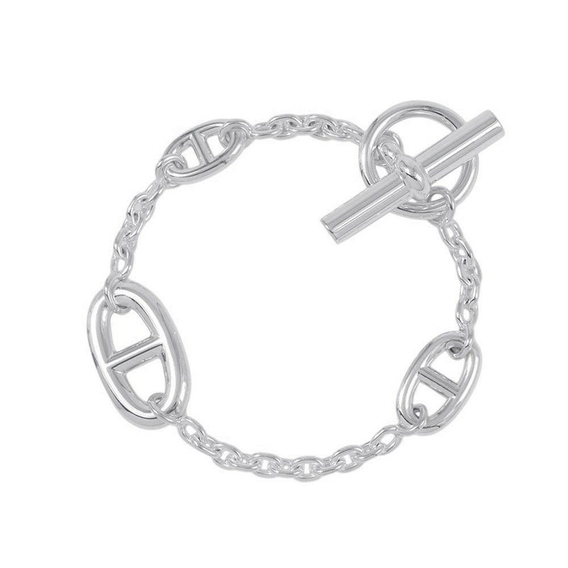 エルメス ブレスレット シェーヌダンクル ファランドール SV925シルバー サイズST HERMES ジュエリー