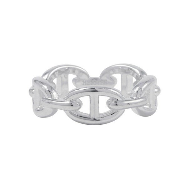 エルメス リング シェーヌダンクル アンシェネPM Enchainee SV925シルバー リングサイズ59 HERMES ジュエリー