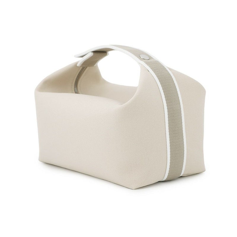 エルメス ポーチ ブリッド・ア・ブラックGM ベージュ/シルバー金具 キャンバス HERMES バッグ 小物入れ