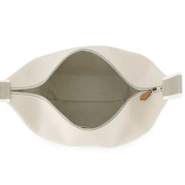 エルメス ポーチ ブリッド・ア・ブラックGM ベージュ/シルバー金具 キャンバス HERMES バッグ 小物入れ