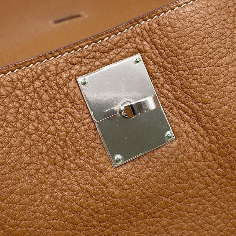 エルメス ショルダーバッグ ジプシエール37 ゴールド/シルバー金具 トリヨンクレマンス □M刻印