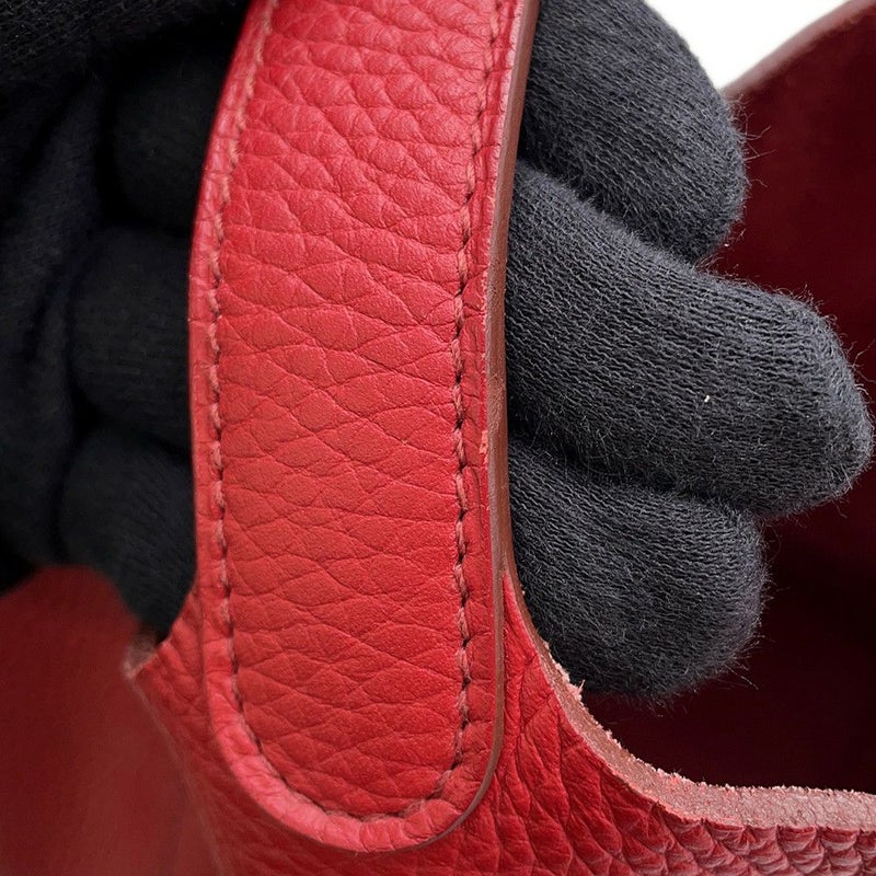 エルメス ハンドバッグ ピコタンロックPM ルビー/シルバー金具 トリヨンクレマンス □R刻印