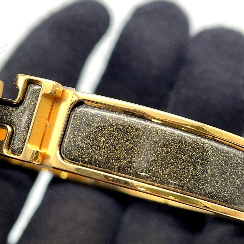 エルメス ブレスレット クリック H クリッククラックPM ノワール・ドレ ラメ HERMES アクセサリー