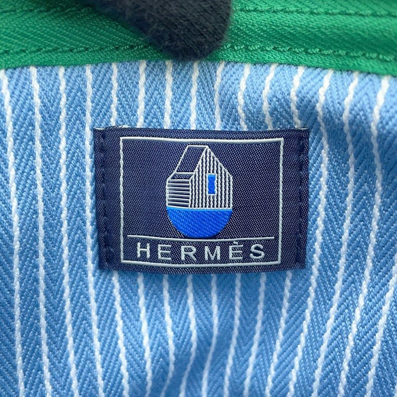 エルメス ポーチ レ・カバン フラットポーチPM ブルー/シルバー金具 HERMES