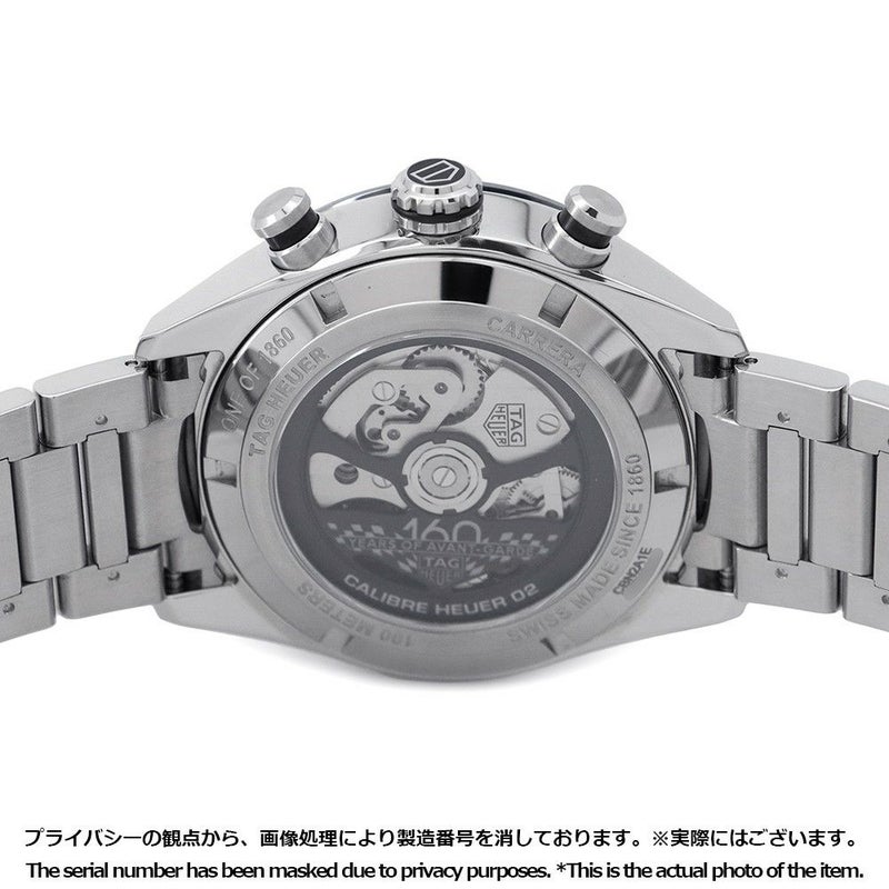 タグホイヤー カレラ 160周年シルバーダイヤル リミテッドエディション クロノグラフ CBN2A1E.BA0643 ブルー文字盤