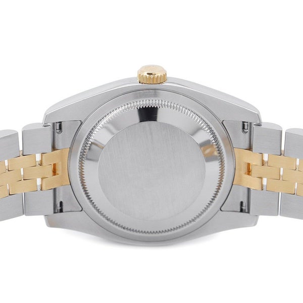 ロレックス デイトジャスト D番 SS/K18YG 116233 ROLEX 腕時計 白文字盤 ローマン