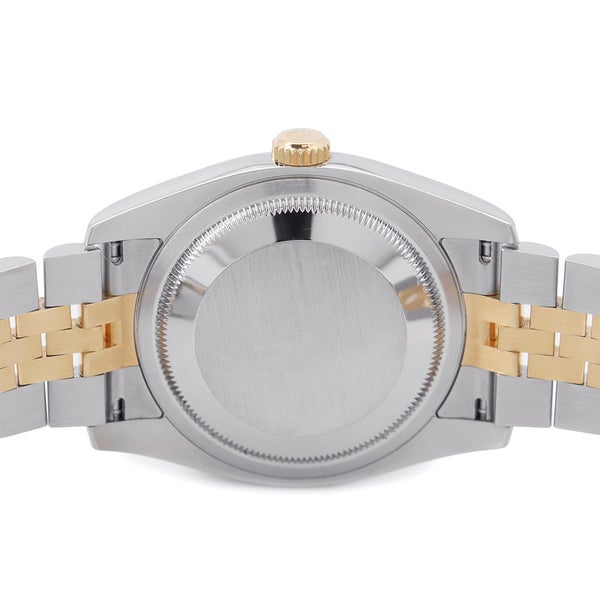 ロレックス デイトジャスト D番 SS/K18YG 116233 ROLEX 腕時計 白文字盤 ローマン