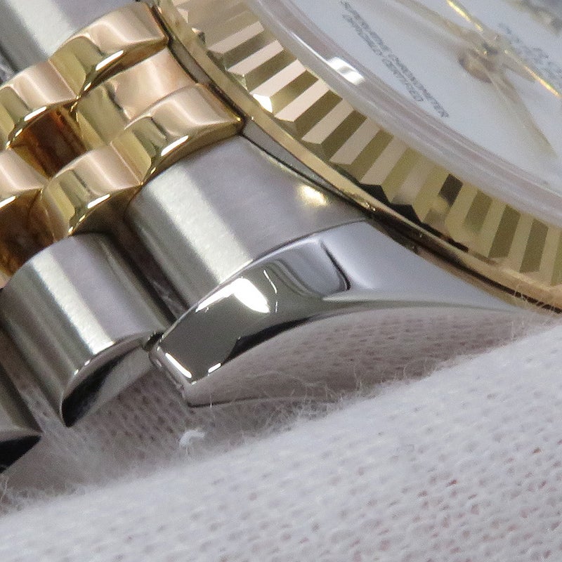 ロレックス デイトジャスト D番 SS/K18YG 116233 ROLEX 腕時計 白文字盤 ローマン