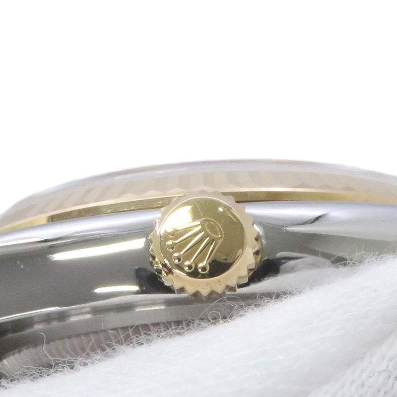 ロレックス デイトジャスト D番 SS/K18YG 116233 ROLEX 腕時計 白文字盤 ローマン