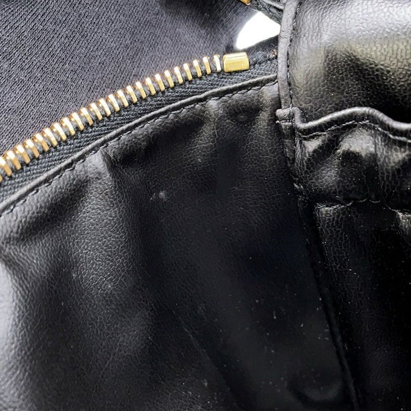 シャネル バニティバッグ ココマーク キャビアスキン 縦型 A01998 CHANEL 化粧ポーチ コスメポーチ 黒