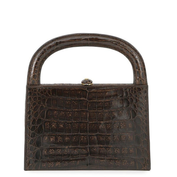 シャネル ハンドバッグ クロコダイル ココマーク がま口 CHANEL バッグ