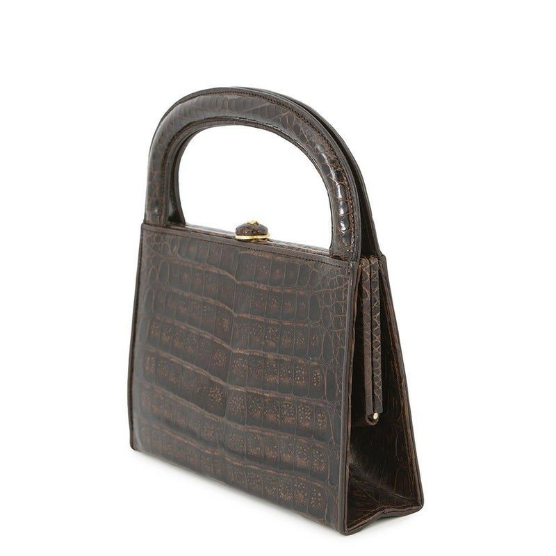 シャネル ハンドバッグ クロコダイル ココマーク がま口 CHANEL バッグ